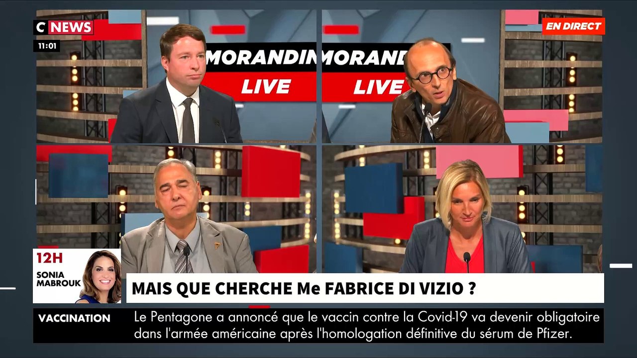Débat sur le Covid: Vives tensions sur le plateau de "Morandini Live" entre les invités sur l'intérêt de la vaccination