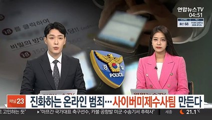 [단독] 진화하는 온라인 범죄…사이버미제수사팀 만든다