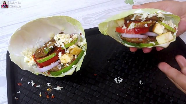 KETO Burger Recipe | Healthy and Tasty Keto Burger | Veg Paneer Burger | Quick & Easy Burger Recipe