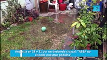 Angustia en 38 y 21 por un desborde cloacal - ABSA no atienden nuestros pedidos