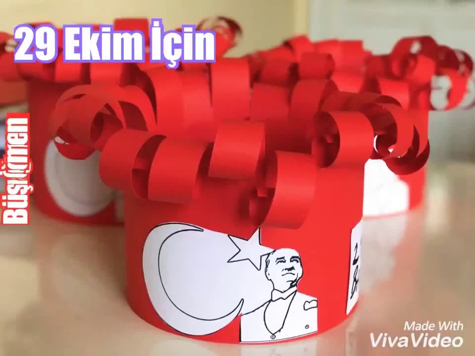Magic papers - #29ekim - Fun videos for kids - How to make a hat ? -  29 Ekim Cumhuriyet Bayramı Şapkası - Republic Day