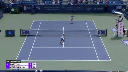 Cincinnati - Barty inflige à Azarenka sa pire défaite depuis 2007