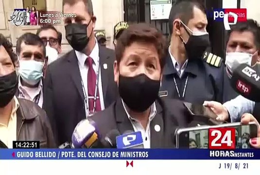 Premier Guido Bellido: Necesitamos un canciller dialogante