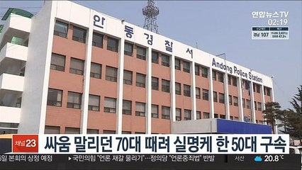 싸움 말리던 70대 때려 실명케 한 50대 구속