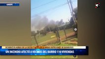 Un incendio afectó a vecinos del barrio 110 Viviendas
