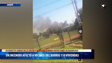 Un incendio afectó a vecinos del barrio 110 Viviendas