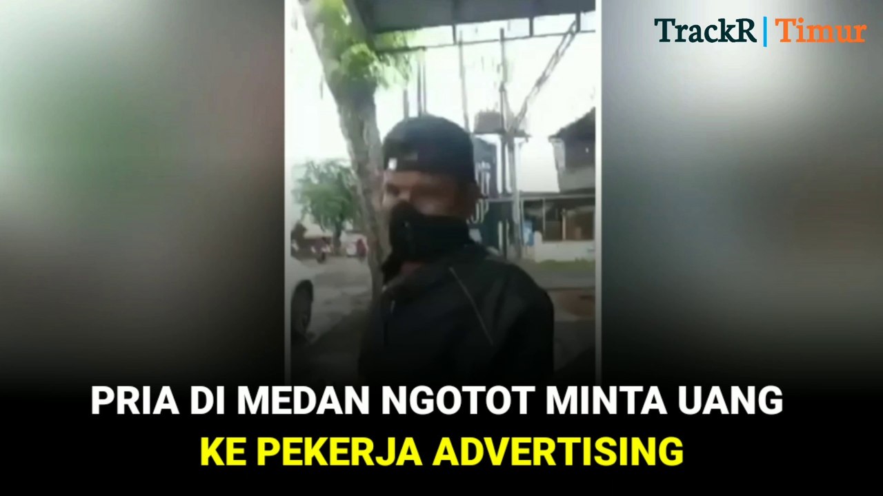 Pria di Medan Ngotot Minta Uang ke Pekerja Advertising