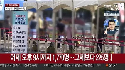 어젯밤 9시까지 1,770명…거리두기 연장 무게