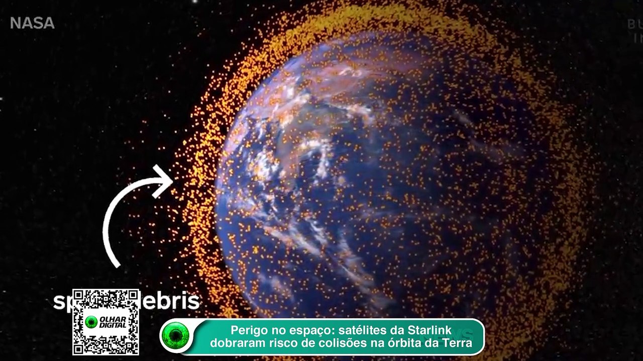 Perigo no espaço satélites da Starlink dobraram risco de colisões na órbita da Terra