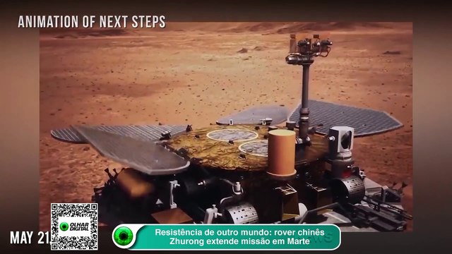 Resistência de outro mundo rover chinês Zhurong extende missão em Marte