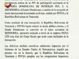 COMUNICADO | Gobierno venezolano y PDVSA concluyen de manera exitosa negociación de REFIDOMSA
