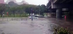 FLOOD AT TAMPINES AND PASIR RIS JUNCTION