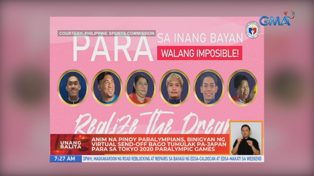 Anim na Pinoy paralympians, binigyan ng virtual send-off bago tumulak pa-Japan para sa Tokyo 2020 Paralympic Games | UB