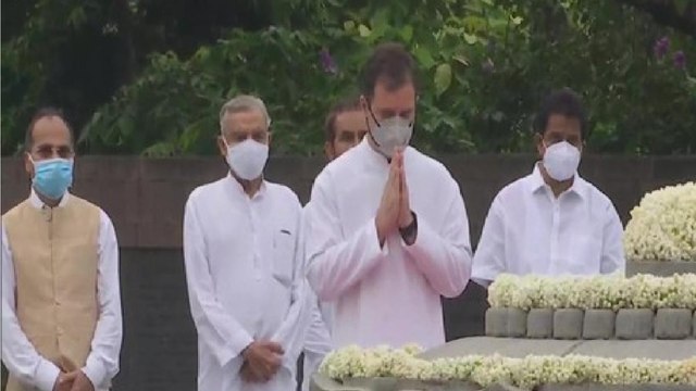 Rahul pays tribute to Rajiv Gandhi on his 77th anniversary