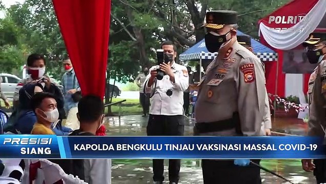 Percepat Herd Immunity, Polda Bengkulu Gelar Vaksinasi Massal Merdeka Raflesia