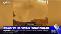 Incendies dans le Var: les pompiers filment leur traversée dans les flammes