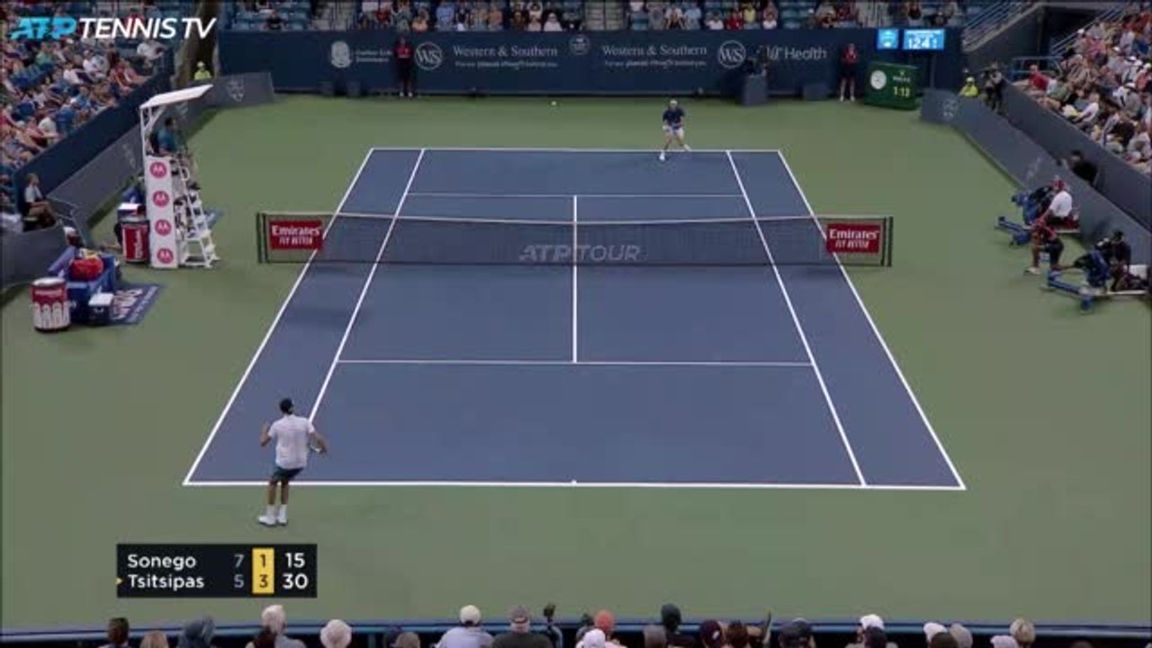 Tsitsipas recovers from a set down to beat Sonego