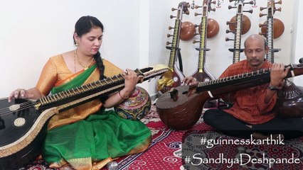 BHAGYADA LAKSHMI BARAMMA - VARAMAHALAKSHMI SONG  - INSTRUMENTAL - VEENA KARTHIK - SANDHYA DESHPANDE