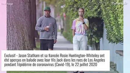 Rosie Huntington-Whiteley est enceinte ! 2e enfant avec Jason Statham, elle dévoile son baby bump