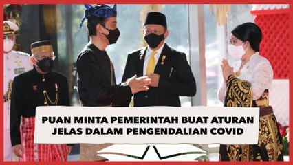 Dihadapan Jokowi, Puan Minta Pemerintah Buat Aturan yang Jelas dalam Pengendalian Covid