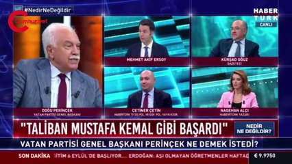 Perinçek'in sözleri Habertürk canlı yayının karıştırdı
