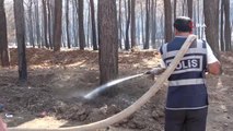 Son dakika haber! Marmaris polisi yangından zarar gören ağaçları yeniden yeşertmek için seferber oldu