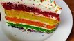 My Favourite Rainbow Cake  ! Sharma ji food tour ! # shorts# short # cake # indian sweet
