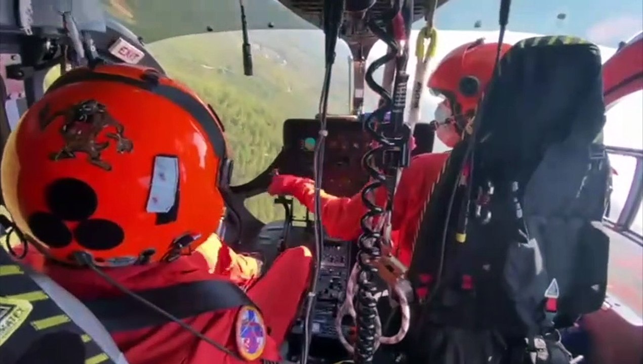 Vue aérienne de l'incendie dans le Var