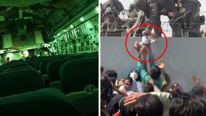 Eski İngiliz askeri ''Skandal'' diyerek paylaştı! Kabil'den kalkan tahliye uçağında sadece birkaç kişi varmış