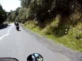 Les motards de motodome au départ d'Aydat