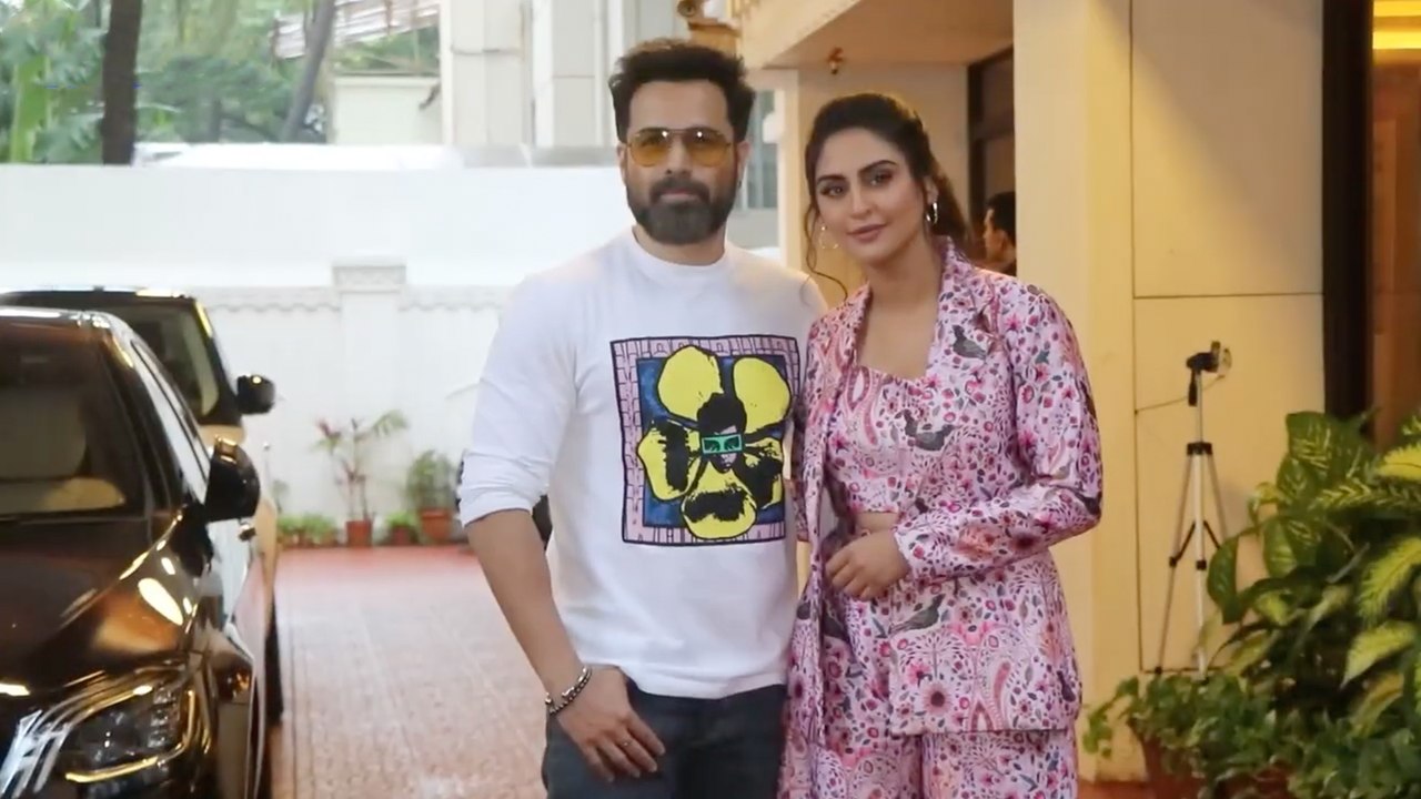 Chehre Promotions: Krystle D’souza, Emraan Hashmi At Anand Pandit's Office To Promote Their Film