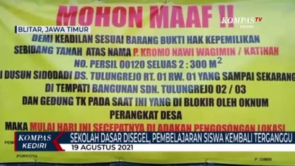 Gedung Sekolah Dasar Disegel Ahli Waris, Kegiatan Belajar Mengajar Terganggu