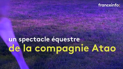 Jeux de projecteurs et jongleurs de feu : la dernière création équestre de la compagnie Atao illumine le château de Pompadour