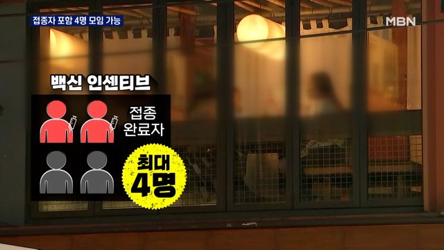 거리두기 2주 연장…'2차 접종자' 밤 9시까지 4명 가능