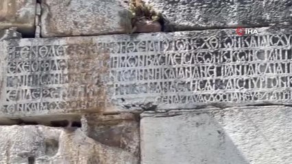 İznik'te 2 bin yıllık surlara işlenmiş kitabenin sırrı çözüldü