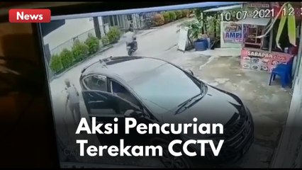 TEREKAM CCTV !! PELAKU GONDOL UANG KORBAN SENILAI 100 JUTA RUPIAH !!