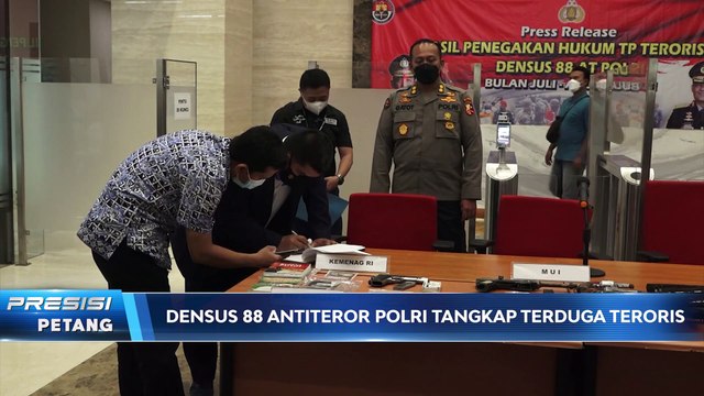 Densus 88 Anti Teror Polri Tangkap 5 Terduga Teroris