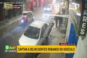 Juliaca: captan a delincuentes robando en vehículo estacionado