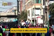 Multitud de informales atacaron a fiscalizadores en Gamarra