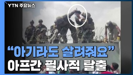 "아기만이라도"...철조망 너머로 아기 보내는 아프간인들 / YTN