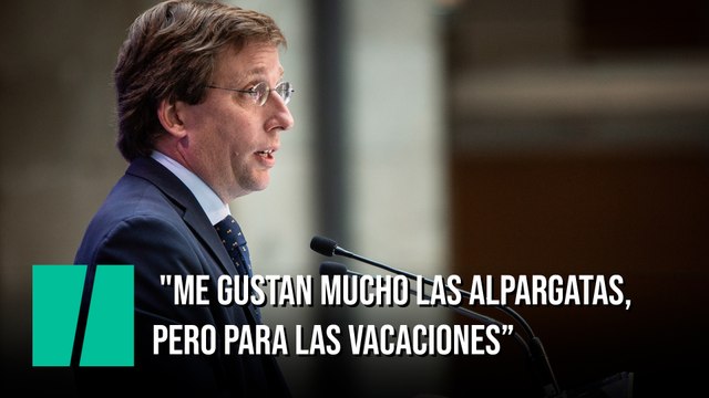 Almeida: Me gustan mucho las alpargatas, pero para las vacaciones