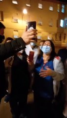 Alberto se metió en la campaña de la Ciudad: el "live" con Santoro y el personal del hospital de Ramos Mejía