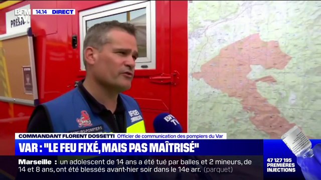 Incendie dans le Var: Le feu est fixé mais pas maîtrisé