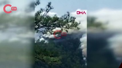 Muğla Köyceğiz'de orman yangını başladı