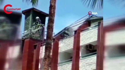 Antalya'da otelde yangın paniği!