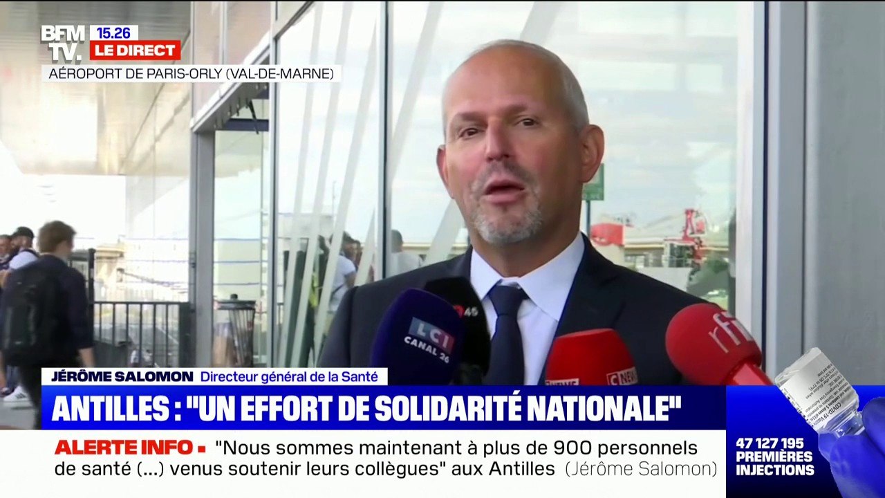 Jérôme Salomon, directeur général de la Santé: "Nous avons eu 7000 cas de Covid en Guadeloupe"
