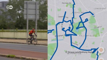 Desenhos de GPS colorem os mapas da Inglaterra