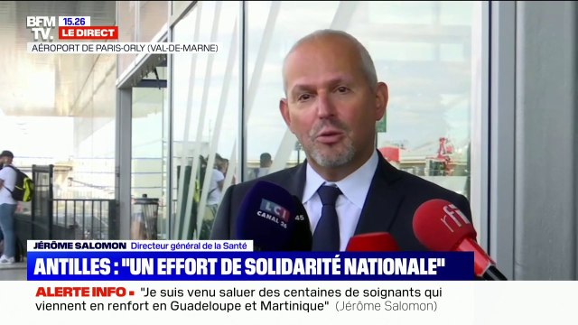 Jérôme Salomon: Plus de 900 professionnels de santé (…) viennent soutenir leurs collègues aux Antilles
