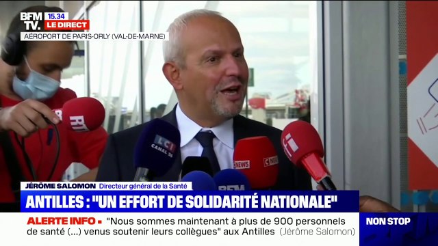 Jérôme Salomon assure que la vaccination réduit de 8 fois le risque d'être contaminé et de 11 fois d'être admis en soins critiques