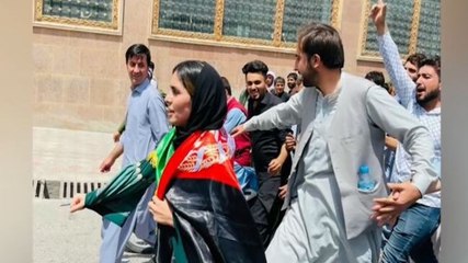 Télécharger la video: Women of Afghanistan will not keep silent: Afghan activist Crystal Bayat, who led a protest march against Taliban